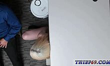 Fake cop gives cumshot to big booty police during attempted theft