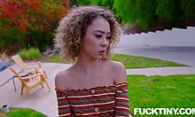 Tiny babe allie addison gets her job back