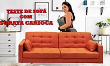 soraya carioca and cibele pacheco get wild on the sofa with felipe dias