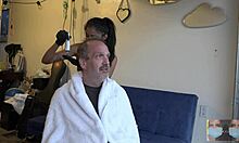 Dying His Hair Brown in a Unique Style