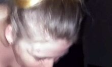 this blonde wife gives best deepthroat blowjob 😍