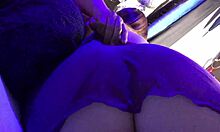 Redhead Latina Milf in Short Robe Devours Cock at Night. Her Massage Turns Into Wild Anal Action.