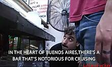 Fucking strangers at the new gay bar. Bent over for doggystyle anal and sucking cock. 🍆