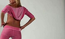 Zinka Korzinkina shows off her flexible gymnast moves