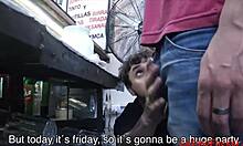 Fucking strangers at the new gay bar. Bent over for doggystyle anal and sucking cock. 🍆