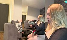 Naughty teen 18+ explores her shaved pussy with various toys at home