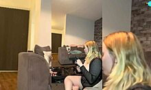 Naughty teen 18+ explores her shaved pussy with various toys at home