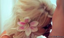 Blonde MILF gently sucks cock 😏