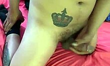 Andrus jerks off in his girlfriend's room while chatting casually