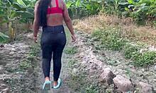 Peasant girl searching for flowers gets fucked in the forest by caretaker 😏