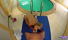 Violette Wild's Poolside VR Fuck With Cumshot