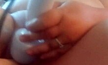 Fucking and toy wife till she cums!