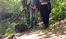 Curvy Stranger Milf Jerks Me Off by Lake