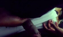 Allen watches ebony couple blow monster cock. Cumshot in pov ends the scene.