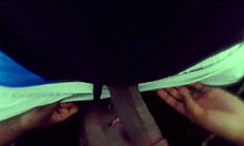 Allen watches ebony couple blow monster cock. Cumshot in pov ends the scene.