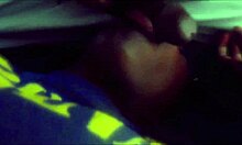 Allen watches ebony couple blow monster cock. Cumshot in pov ends the scene.