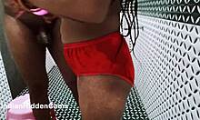 Married Indian Couple Enjoys Shower Sex on Vacation in Desi Hotel