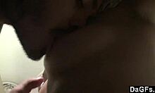 dagfs - blonde teen 18+ fingers herself at tanning salon. her solo play turns into wild anal action.