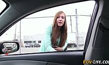 teen bent over for pov doggystyle fucking.