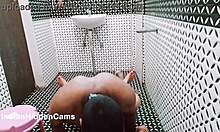 Married Indian Couple Enjoys Shower Sex on Vacation in Desi Hotel