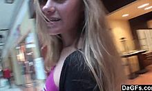 dagfs - blonde teen 18+ fingers herself at tanning salon. her solo play turns into wild anal action.