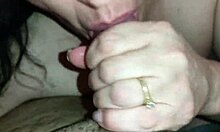 Huge cock teases then pounds bent over amateur in restroom.