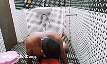 Married Indian Couple Enjoys Shower Sex on Vacation in Desi Hotel