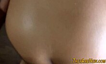 Intense First Throat Fucking for Teen in POV