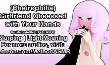 Girlfriend obsessed with licking and sucking hands while moaning intensely