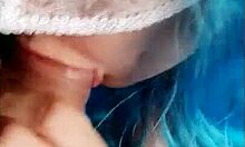 i watch my teen girlfriend devour this monster cock in a sloppy blowjob