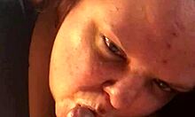 super sloppy blowjob with messy cumshot from viviandimondbbw