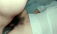 Cum in Hairy Pussy After Intense Missionary Session