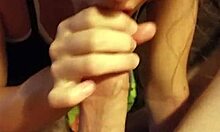 i was with my girlfriend and friend, giving blowjob in pov, but i messed up the timing