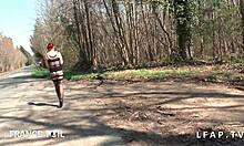 Stunning French Redhead Whore Picked Up on Roadside for Wild Public Fun. Her Lingerie Drives Me Crazy Every Time.