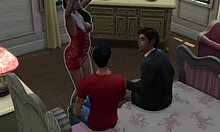 Karen Pays Debt With Threesome