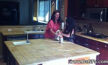 Experienced tongue licks young 18+ pussy