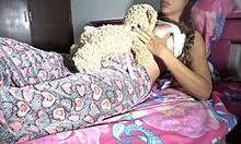 Argentinian Teen Stepsister Caught Masturbating with Teddy Bear