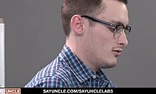 that hot hunk creampied the sexy twink in doggystyle action