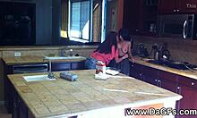 Experienced tongue licks young 18+ pussy