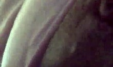 Ebony beauty's wet pussy squirts cum in close-up solo masturbation