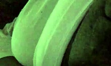 Ebony beauty's wet pussy squirts cum in close-up solo masturbation