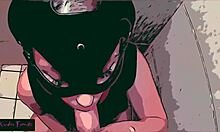 i suck it in the shower with cumshot and blowjob action