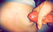 Intense slow motion cumshot on girlfriend's friend with monster cock.