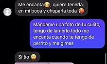 Чат с моей горячей латиноамериканской учительницей, она кончает сосанием моего большого члена!