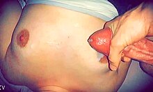 Intense slow motion cumshot on girlfriend's friend with monster cock.