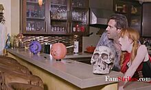 Halloween cheating with stepdaughter seduction