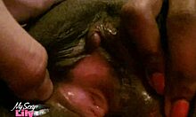 Lily's Hairy Pussy Masturbation Session