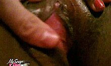 Lily's Hairy Pussy Masturbation Session