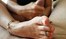 Wow, check out my amateur wife’s pretty little feet with beach tan!