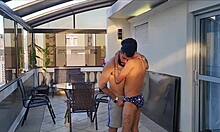 I went to São Paulo and enjoyed bareback fun on the rooftop.